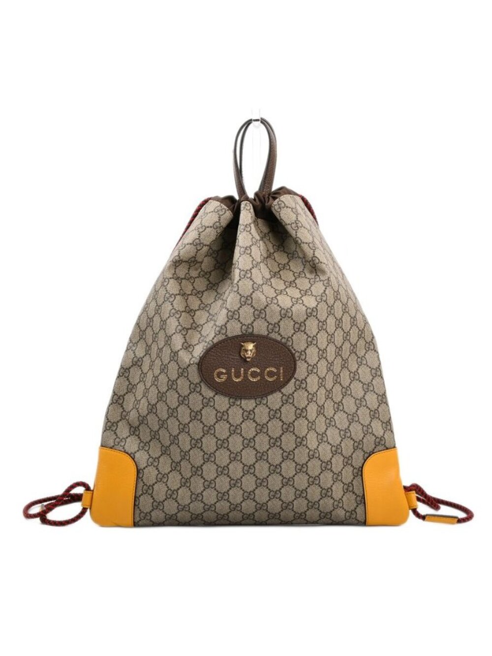 Gucci Backpack Drawstring Beige